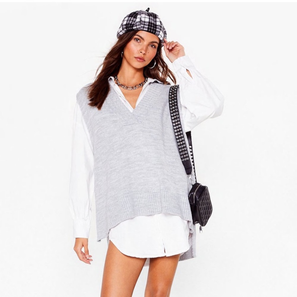 Brand new oversized sweater vest